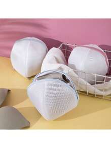 1pc Premium Bra Laundry Bag - Protective Mesh Washing Bag For Delicates - Prevents Entanglement, Deformation, And Color Rubbing, Fully Safeguards Your Intimate Apparel,Spring,Minimalist,Summer Tops - Multicolor - View 5