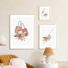 1 peça Pôsteres de arte de parede Moldura opcional Esmalte moderno para aprimoramento de unhas Salão de beleza Moda feminina Pôster Impressão de arte de parede nórdica Pintura em tela Decoração de quarto Imagem abstrata, sem moldura