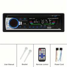 1 Din 12V Universal Car Radio Auto Car Stereo Built-In Remote Control AUX USB MP3 Multimedia Player/CD/SD/FM Hands-Free Calls