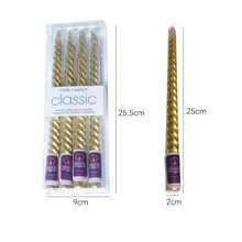 1 Box Of 4 Spiral Candles 10 Inches Bottom Diameter 2cm Burning 8 Hours Spiral Metal Cone Candle Spiral Candle No Drip, Taper Candle, Long Candle, Unscented Dinner Candle Party Party Wedding Decoration Halloween, Spooky, Autumn, Festival, Holiday , Winter, Holiday, Festival,Room Decor,Gifts