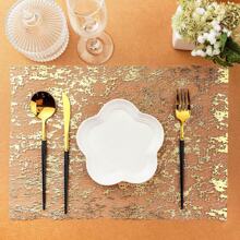 1 PIEZA Reloj corredor chapado en oro con brillo metálico - Reloj corredor brillante para Acción de Gracias - Decoración de reloj dorado - Decoración de reloj dorado para fiestas, Navidad, bodas, decoración de reloj dorado