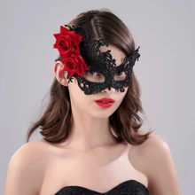 1pc Rose Lace Mask, Party Supplies