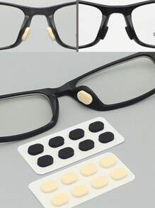 40pcs Eyeglasses Nose Pads Foam Cushions, High Nose Bridge Adhesive Pads, Pressure Relief, Anti-Slip, Nose Pad Accessories - Multicolor - View 7