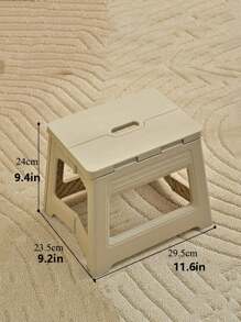 1pc Foldable Plastic Collapsible Stool, Adjustable Retractable Portable Outdoor Fishing Chair, Household Plastic Small Bench