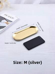 1 pezzo Vassoio portabigiotteria in acciaio inossidabile, vassoio da riporre anelli, orecchini e oggetti di bigiotteria, colore oro o argento, vassoio da appendere, stile scandinavo, accessorio metallico per pastry, utile per il ritorno a scuola