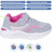 Ortopasso Wave Children's Tennis Shoes For Girls And Girls Comfortable - 灰色 - 查看 3