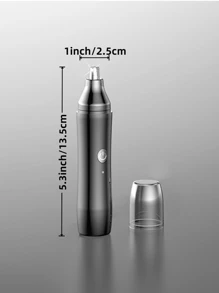 1Pc Nose & Ear Hair Trimmer: Pain-Free Rotary Technology With USB Fast Charging & Washable Head. Suits Eyebrow, Facial & Body Grooming. It Delivers Smooth Shaving, Fits Small Bags, Lasts Long, Suits Face. Ideal For Travel, Gym Bag & Daily Use. Essential For Well-Groomed Men & Women.