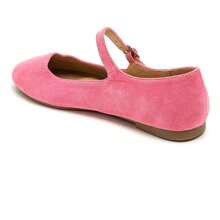 Elegant Ballet Flats With Adjustable Laces And Buckles, Round Toe Design, Classic And Comfortable - Hot Pink - View 3