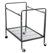 53" Large Parrot Bird Cage Bird Finch Feeder Stand Bird Lovers Metal Wheels