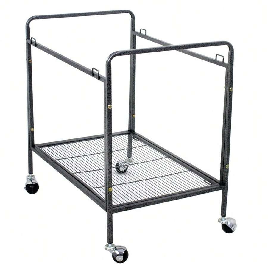 53" Large Parrot Bird Cage Bird Finch Feeder Stand Bird Lovers Metal Wheels