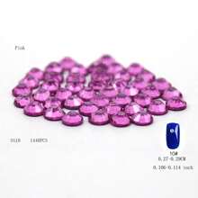 288 piezas/1440 piezas Rhinestones fluorescentes SS6-SS16 neón, cristal brillante súper Strass de vidrio para aplicar con plancha en telas, prendas y decoración de uñas DIY