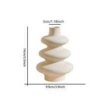 1pc Ceramic Matte Vase For Home Decor, Modern And Minimalist Decorative Vase Set For Pampas Grass, Boho Vase For Farmhouse Living Room Dining Room Tabletop Bookshelf Centerpiece Table Decor Room Decor Flower Vase Glass Vase