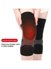 M Graphene Black Basic Sports Knee Pads, Unisex Running Hiking Basketball Cycling Knee Support Brace - Black - View 1