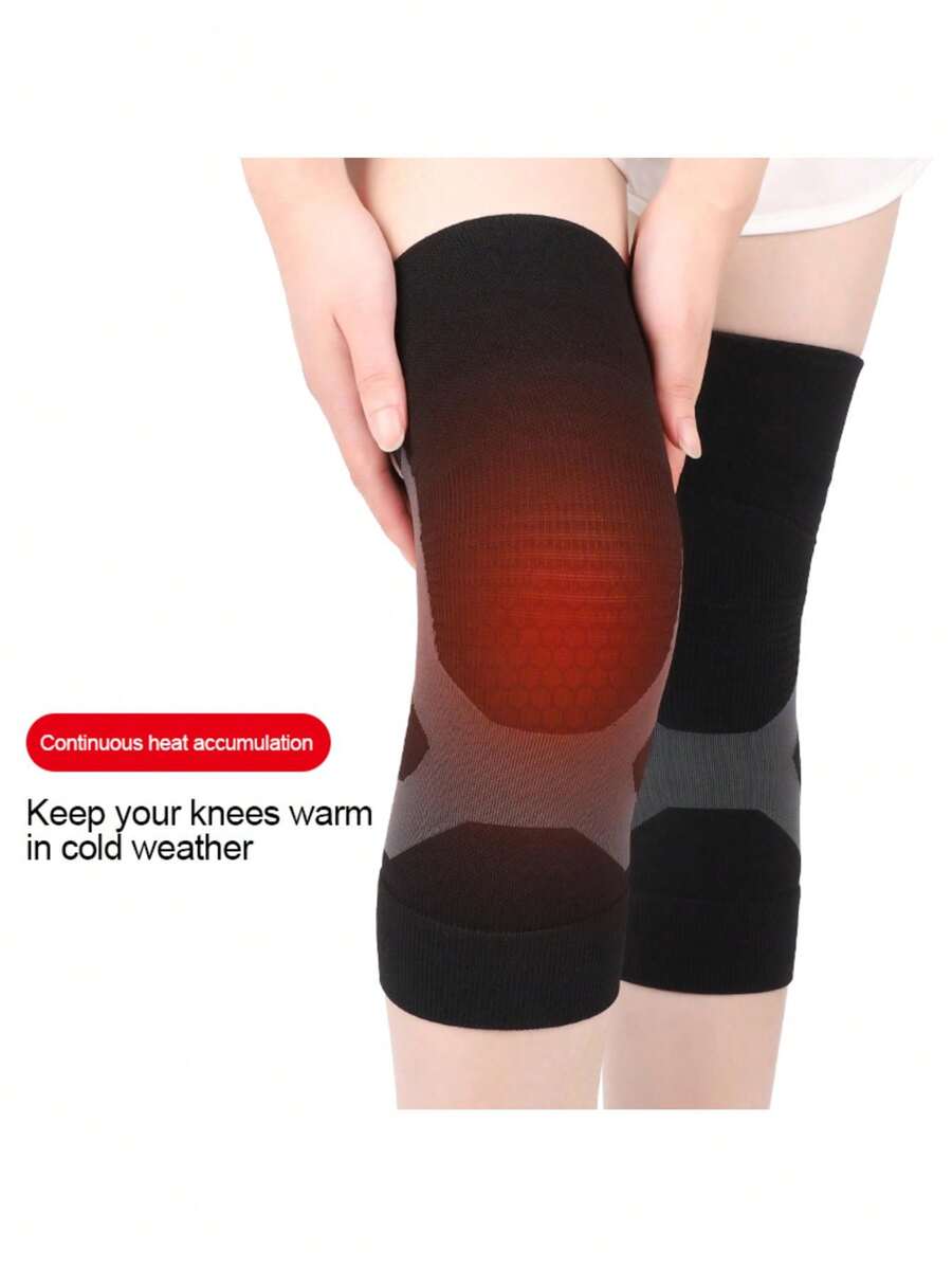 M Graphene Black Basic Sports Knee Pads, Unisex Running Hiking Basketball Cycling Knee Support Brace - Black - View 1