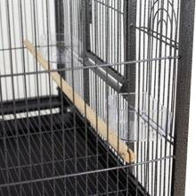 53" Large Parrot Bird Cage Bird Finch Feeder Stand Bird Lovers Metal Wheels