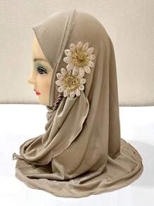 1 件裝頭巾花卉帽子和頭巾阿拉伯帽子頭套 - 彩色 - 查看 13