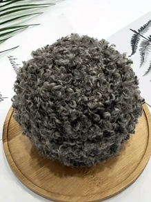 1 Skein Soft Faux Teddy Fur Yarn 100% Polyester Faux Fur Yarn Boucle Eyelash Cycle Yarn 50 Grams - Suitable For Diy Projects, Hand Bag, Jacket, Hat, Scarf & Other Home Textile Projects.