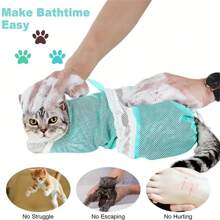 Upgraded Anti-Scratch Cat Washing Bag, Cat Bathing Tool, Suitable For Cats & Dogs Bathing, Nail Trimming, Grooming, Medication