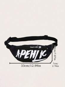 1pc New Kid's Waist Bag For Boys And Girls Casual Crossbody Bag For Kids With Money Pouch, Coin Purse, And Zipper Compartments