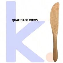 Conjunto 6 Mini Facas Bambu Espátulas Geleias Manteiga Patê Servir Mesa Posta Oikos Premium