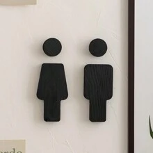 Charmantes hölzernes Badezimmer Schild: Klassischer Stil, wandmontiert, federlos, geeignet als Heimdekoration, ideales Geschenk