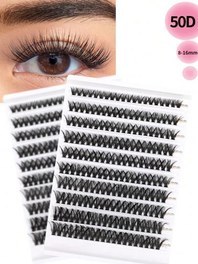 200 Clusters C/D Curl Eyelashes,Full Curled Eyelashes,Single Length DIY False Eyelashes Natural Appearancelash Clusters,Eyelash Clusters,Individual Eyelashes,Lashes,Fake Lashes