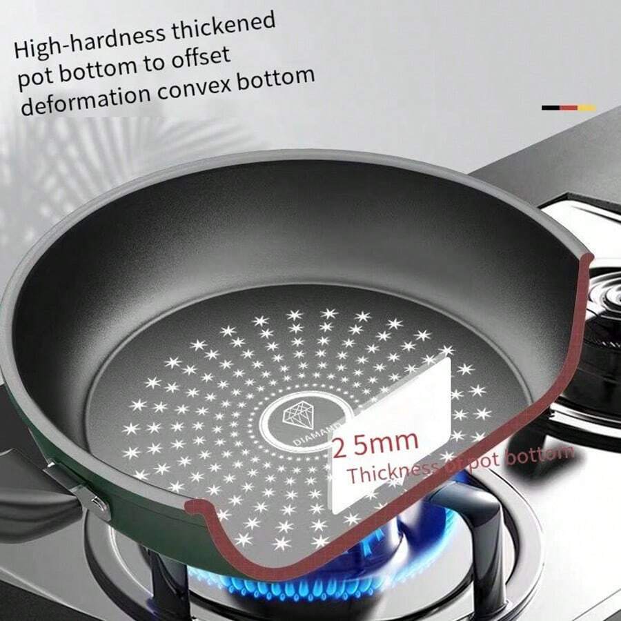 Antihaftpfanne für Steaks, Diamantbeschichtete Antihaftpfanne, dicker ...