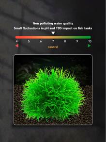 Plantas artificiales decorativas para acuario, ornamentos en miniatura para paisajes, hierba acuática falsa, decoración de pecera, plantas acuáticas de plástico, hierba acuática artificial de plástico, racimo de hierba, decoración de paisajismo para pecera, ornamentos en miniatura para paisaje acuático, decoración de hierba acuática y flores pequeñas falsas, fácil mantenimiento