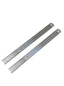 Régua Aço Inox Metal Medidas Em Centímetros E Milímetros - 30cm - Visão 6