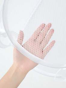 1pc Foldable Hamper With Side Pocket, Large Capacity Laundry Basket