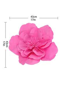 1pc Large Flower Fascinator For Women 17in Tea Party Fancy Flower Hats Headwear For Women Accessories Fashion Hairband Headwear, Party Decoration Supplies - 玫紅色 - 查看 6