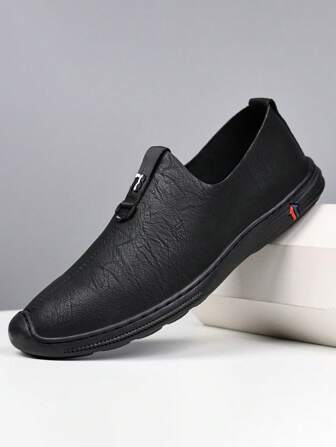 男士新款一脚蹬乐福鞋，轻便方便，休闲简约百搭运动鞋，适合青少年、夏季休闲或户外运动、度假旅行、毕业礼物、生日礼服配饰