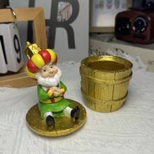 1 件树脂桶兄弟装饰，室内装饰配件适合节日、装饰、容器装饰最佳礼物生日毕业 - 彩色 - 查看 9