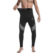 MEETHOO Pantalones térmicos para hombre, capa base de esquí de invierno, calzoncillos largos, mallas de compresión para clima frío para retención de calor, capa base deportiva con forro polar para ciclismo, yoga, baloncesto, fútbol, regalo de Navidad para hombres