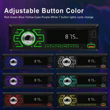1DIN In-Dash FM Car Radio Stereo - Digital Audio Music Player With RCA/USB/SD/AUX-IN & Colorful Backlight - For Car Enthusiasts - Upgrade Your Driving Experience