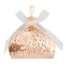 每包25件/50件可爱女孩玫瑰花包装盒配丝带、珠光/闪光纸、派对、婚礼、生日、圣诞节礼品包装盒，批发用于家居装饰 - 彩色 - 查看 19