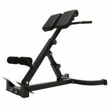 Roman Chair Back Extension Machine  Roman Chair Hyperextension Bench Foldable Ab Sit Up Bench 330lbs Back Extension Bench For Full Body Workout 3 Levels Adjustable