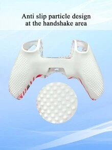 1set PS5 Controller Cover + 6pcs Joystick Caps, Water Transfer Designed, Anti-Slip, Anti-Scratch, Sweat-Proof, Enhanced Grip, Bottom Large Opening For Charging Base Charging