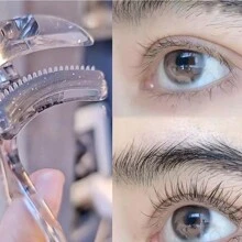 无框梳齿广角睫毛夹，便携式自然卷翘睫毛夹，持久定型，有效改善眼部浮肿，专业化妆师使用（睫毛夹+替换垫），化妆品，价格实惠，房间装饰，梳妆台，旅行，卧室，化妆配件，睫毛夹，价格实惠，圣诞礼物，化妆品，化妆工具，便宜好物，礼物，女士礼物，圣诞礼物