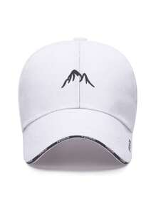 极简山峰刺绣棒球帽，可调节帽檐遮阳帽，男女皆宜的街头风 - 可調節 - 查看 4