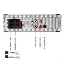 1 Din 12V Universal Car Radio Auto Car Stereo Built-In Remote Control AUX USB MP3 Multimedia Player/CD/SD/FM Hands-Free Calls