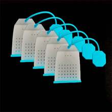 5 Pcs/Pack Silicone Tea Bag Filter Tea Filter Shake Tea Maker Small Tool Home Regular Tea Filter Portable For Easy Travel And Business Use - Multicolor - View 8