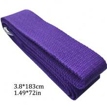 1pc Yoga Resistance Band With Metal D-Ring, Suitable For Pilates, Workout, Fitness, Stretching