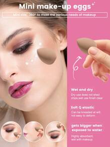 39/24/19/4件套化妆刷和海绵工具套装，包含20支高品质合成纤维化妆刷，涵盖散粉刷、粉底刷、晕染刷等多种刷型。套装包含化妆刷、化妆刷套装、全套化妆工具、化妆刷套装、化妆礼盒套装。 - 彩色 - 查看 11