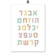 1pc Wall Arts Posters Optional Frame Modern Quotes Education Letter Color Shape Bohemian Children's Room Poster Nordic Wall Art Printing Canvas Painting Picture Baby Room Decoration, Frameless ,Wall Art With Frame
