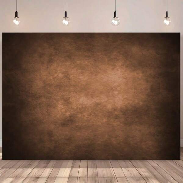 1 Pc Abstract Blue-Coffee Background, Suitable For Retro Photography: Portrait, Wedding, Holiday Party, Birthday Party, Home Decor, Business, Photography Studio, Polyester Material