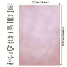 2D Flat Blue Pink Turquoise Grey Four-Color Photography Background Character Photography Background Portrait Photography Background Studio Prop Vinyl - Multicolor - View 3