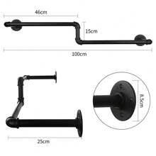 Industrielle Kleiderständer Abnehmbare Aufhängestangen 100cm 50kg Tragkraft