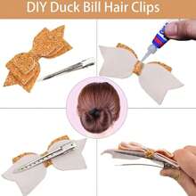 20/10/5Packs Duck Bill Clips, Bantoye2.8Inches Rustproof Metal Alligator Curl Clips With Holes For Hair Styling, Hair Coloring ,Festivals+