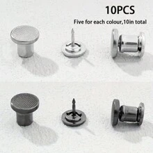 5/10 对锌合金裤腿下摆夹，裤腿固定扣，无需缝纫吊带扣，可调节腿带闭合学校 - 彩色 - 查看 14